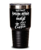 Funny Foreign Affairs Analyst Tumbler Instant Foreign Affairs Analyst Just Add Coffee 30oz Stainless Steel Black