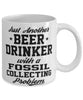 Funny Fossil Collector Mug Just Another Beer Drinker With A Fossil Collecting Problem Coffee Cup 11oz White