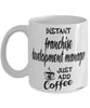 Funny Franchise Development Manager Mug Instant Franchise Development Manager Just Add Coffee Cup White