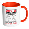 Funny Freerunner Mug Warning Freerunner May Flip White 11oz Accent Coffee Mugs
