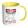 Funny Freerunner Mug Warning Freerunner May Flip White 11oz Accent Coffee Mugs