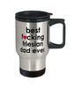 Funny Friesian Horse Travel Mug B3st F-cking Friesian Dad Ever 14oz Stainless Steel