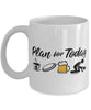 Funny Frisbee Mug Adult Humor Plan For Today Frisbee Coffee Mug 11oz 15oz White