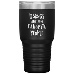 Funny Fur Mom Dad Tumbler Dogs Are My Favorite People Laser Etched 30oz Stainless Steel Tumbler