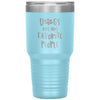 Funny Fur Mom Dad Tumbler Dogs Are My Favorite People Laser Etched 30oz Stainless Steel Tumbler