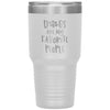 Funny Fur Mom Dad Tumbler Dogs Are My Favorite People Laser Etched 30oz Stainless Steel Tumbler