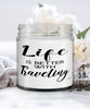 Funny Gallivanter Traveler Candle Life Is Better With Traveling 9oz Vanilla Scented Candles Soy Wax