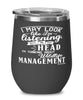 Funny Game Warden Wine Glass I May Look Like I'm Listening But In My Head I'm Thinking About Wildlife Management 12oz Stainless Steel Black
