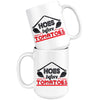 Funny Gardening Mug Hoes Before Tomatoes 15oz White Coffee Mugs