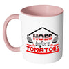 Funny Gardening Mug Hoes Before Tomatoes White 11oz Accent Coffee Mugs