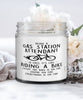 Funny Gas Station Attendant Candle Being A Gas Station Attendant Is Easy It's Like Riding A Bike Except 9oz Vanilla Scented Candles Soy Wax