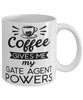 Funny Gate Agent Mug Coffee Gives Me My Gate Agent Powers Coffee Cup 11oz 15oz White