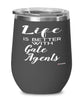 Funny Gate Agent Wine Glass Life Is Better With Gate Agents 12oz Stainless Steel Black