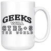 Funny Geek Mug Geeks Will Ctrl+S The World 15oz White Coffee Mugs