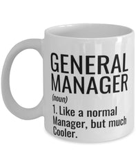 Funny General Manager Mug Like A Normal Manager But Much Cooler Coffee Cup 11oz 15oz White