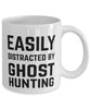 Funny Ghost Hunter Mug Easily Distracted By Ghost Hunting Coffee Mug 11oz White
