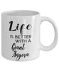 Funny Giant Angora Rabbit Mug Life Is Better With A Giant Angora Coffee Cup 11oz 15oz White