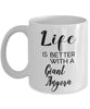 Funny Giant Angora Rabbit Mug Life Is Better With A Giant Angora Coffee Cup 11oz 15oz White
