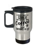 Funny Goalie Travel Mug Never Trust A Goalie That Doesn't Drink Coffee and Swears A Lot 14oz Stainless Steel