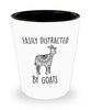 Funny Goat Shot Glass Easily Distracted By Goats