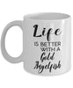 Funny Gold Angelfish Mug Life Is Better With A Gold Angelfish Coffee Cup 11oz 15oz White