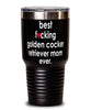 Funny Golden Cocker Retriever Dog Tumbler B3st F-cking Golden Cocker Retriever Mom Ever 30oz Stainless Steel