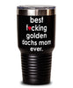 Funny Golden Dachs Dog Tumbler B3st F-cking Golden Dachs Mom Ever 30oz Stainless Steel