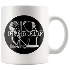 Funny Golf Mug Get A Grip 11oz White Coffee Mugs