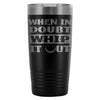 Funny Golf Travel Mug When In Doubt Whip It Out 20oz Stainless Steel Tumbler