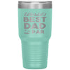 Funny Golf Tumbler For Father Worlds Best Dad By Par 30oz Stainless Steel Laser Etched