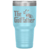 Funny Golf Tumbler The Golffather for Grandpa Father Dad Laser Etched 30oz Stainless Steel Tumbler