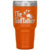 Funny Golf Tumbler The Golffather for Grandpa Father Dad Laser Etched 30oz Stainless Steel Tumbler