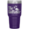 Funny Golf Tumbler The Golffather for Grandpa Father Dad Laser Etched 30oz Stainless Steel Tumbler