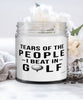 Funny Golfer Candle Tears Of The People I Beat In Golf 9oz Vanilla Scented Candles Soy Wax