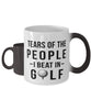 Funny Golfer Mug Tears Of The People I Beat In Golf Coffee Mug Color Changing 11oz