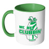 Funny Golfer Mug We Be Clubbin White 11oz Accent Coffee Mugs