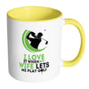 Funny Golfing Mug I Love It When My White 11oz Accent Coffee Mugs