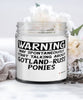 Funny Gotland-Russ Pony Candle Warning May Spontaneously Start Talking About Gotland-Russ Ponies 9oz Vanilla Scented Candles Soy Wax