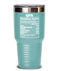 Funny GPA Nutrition Facts Tumbler 20oz 30oz Stainless Steel