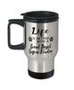 Funny Grand Basset Griffon Vendeen Dog Travel Mug life Is Better With A Grand Basset Griffon Vendeen 14oz Stainless Steel