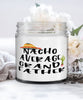 Funny Grandfather Candle Nacho Average Grandfather 9oz Vanilla Scented Candles Soy Wax