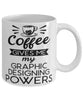 Funny Graphic Designer Mug Coffee Gives Me My Graphic Designing Powers Coffee Cup 11oz 15oz White