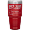 Funny Graphic Designer Tumbler Like A Normal Designer But Much Cooler Laser Etched 30oz Stainless Steel