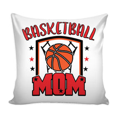 Funny Graphic Pillow Cover Basketball Mom