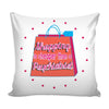Funny Graphic Pillow Cover Shopping Is Cheaper Than A Psychiatrist