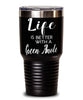 Funny Green Anole Lizard Tumbler Life Is Better With A Green Anole 30oz Stainless Steel Black