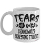 Funny Groundwater Engineering Professor Teacher Mug Tears Of My Groundwater Engineering Students Coffee Cup White