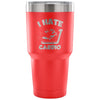 Funny Gym Dog Mug Travel Mug I Hate Cardio 30 oz Stainless Steel Tumbler