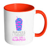 Funny Gym Mug Burpees I Thought You Said Slurpees White 11oz Accent Coffee Mugs