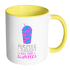 Funny Gym Mug Burpees I Thought You Said Slurpees White 11oz Accent Coffee Mugs